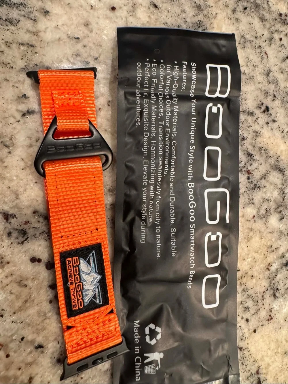 Amazon Orange Nylon Sport Loop Smart Watch Band